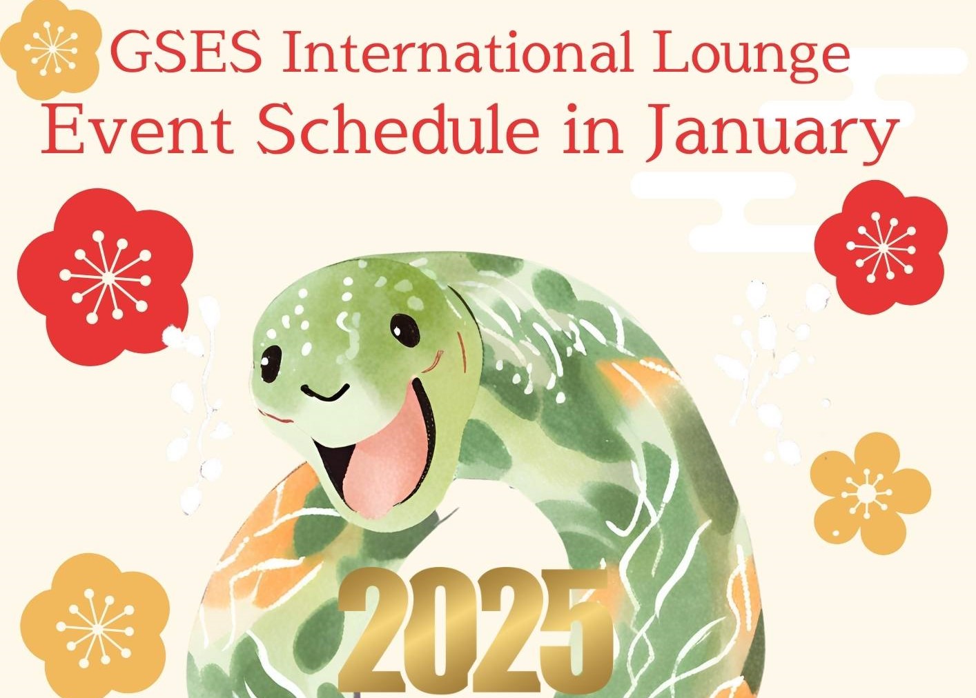 Event schedule in January